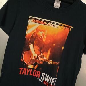 Taylor Swift Red Tour Band Vintage Y2K T shirt Top Small Concert Merch Eras